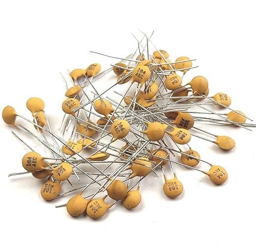 AVS COMPONENTS 104 0.1 uF 50 Volt Ceramic Disc Capacitor 50pcs