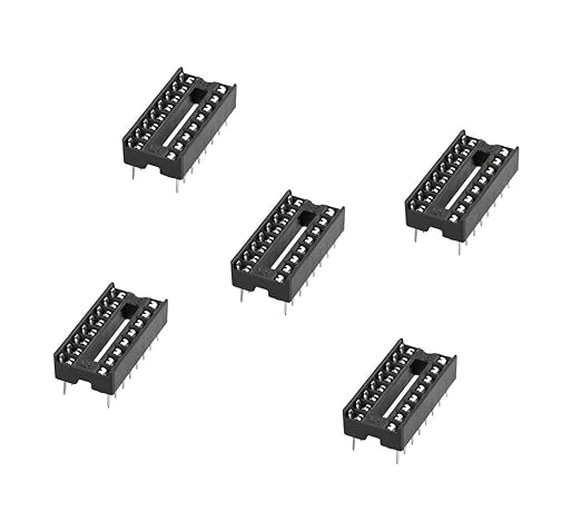 AVS COMPONENTS 14 Pin DIP IC Socket-Base-Connector for Microcontrollers and IC Pack Of 10 Pcs