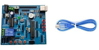 Embeddinator's AVR ATMega8 Bootloader Development Board with USB Cable