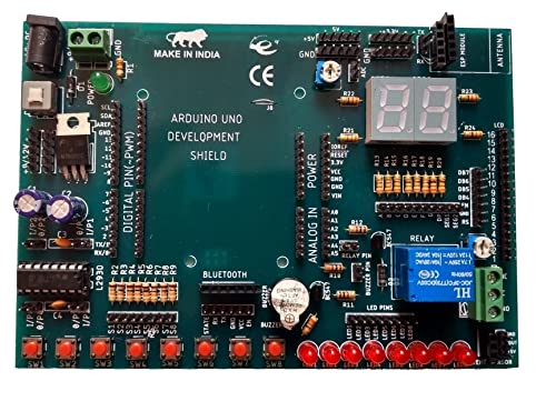 Embeddinator's Development Board Shield Compatible for UNO R3 (Without ARDUINO Board)