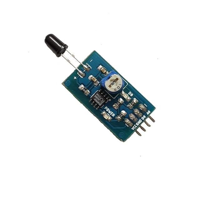 Embeddinator's Flame Sensor Module with 3-Pin Wires for Raspberry Pi, Arduino, STM, ARM, DSP, AVR, PIC, 8051