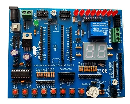 Embeddinator's Nano Development Board Shield Compatible for Nano (Without Nano Board)