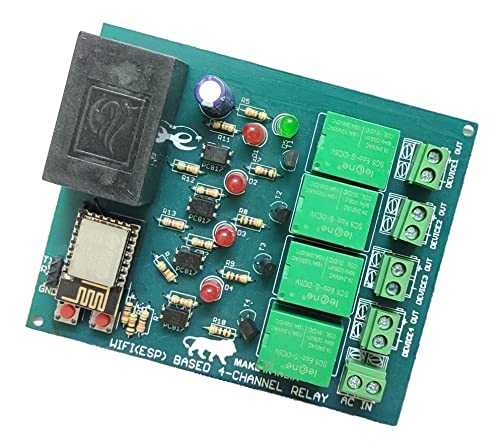 Embeddinator's WiFi Wireless Control 4-Channel Relay Board