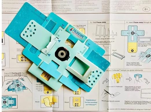 Foldscope Foldable Paper DIY Microscope Kit