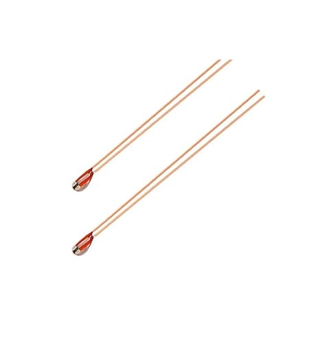 Glass-Sealed 100K Ohm NTC 3950 Thermistors - 1% Tolerance - Pack Of 2