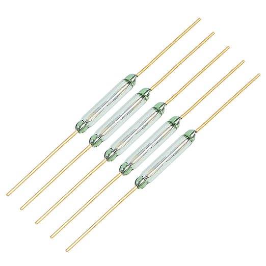 INVENTO 10Pcs Digital Magnetic Reed Switch Sensor SPST 2 Pins NO for DIY