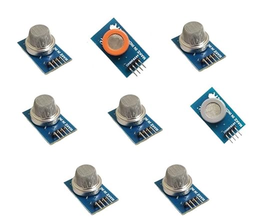MQ-2 MQ-3 MQ-4 MQ-5 MQ-6 MQ-7 MQ-8 MQ-135 Gas Sensor Combo