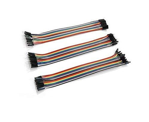 Multicolour Jumper Breadboard Wires Male to Male, Male to Female and Female to Female (20 Each)