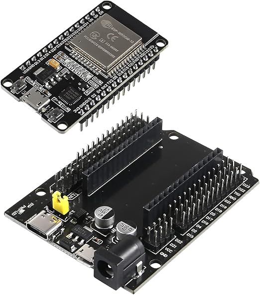 OceanLabz ESP32 WROOM-32 Development Board | CP2102 USB Micro Interface | with 30-Pin ESP32S Expansion Board | Preloaded Code | Compatible with IoT & Embedded Projects
