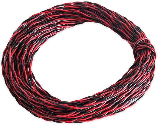 SP PVC Insulated 0.75mm Double Core Flexible Copper Wire & Cable For Household Red, Black 10 Mtr Wire (Red &Black)